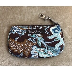 VERA BRADLEY COIN PURSE/ID POCKET ZIP AND CLIP JAVA BLUE NWOT